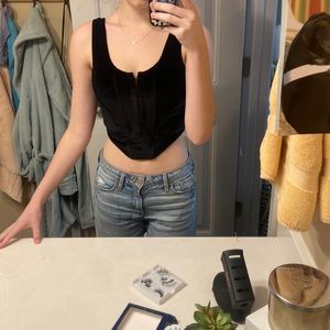 black corset top